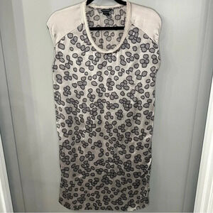 Club Monaco Gray and Cream Patterned Dress